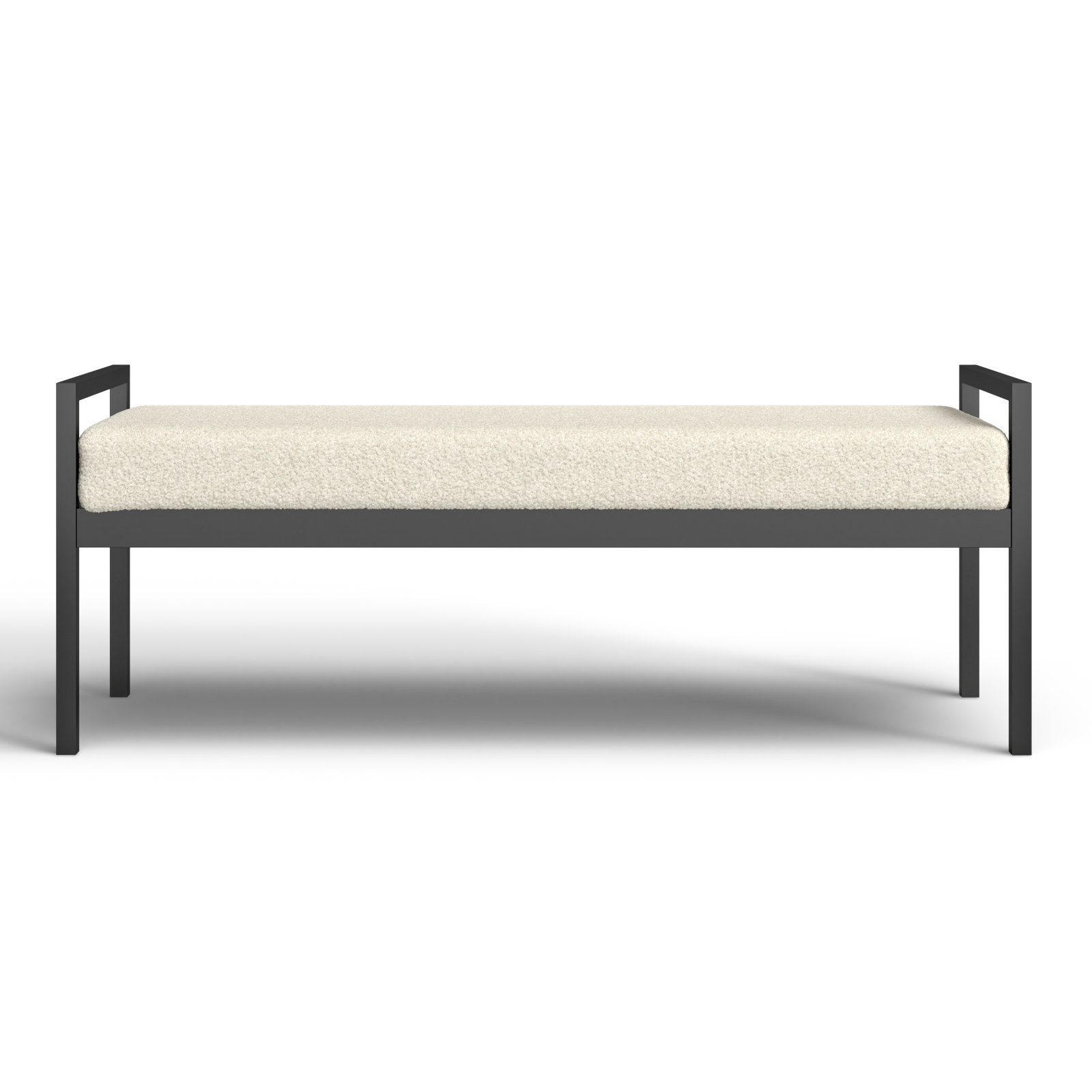 Loxe Bench, Cream Boucle