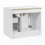 Ensemble de meuble-lavabo mural avec lavabo en céramique, 2 tiroirs et 1 porte à fermeture en douceur-2091187750