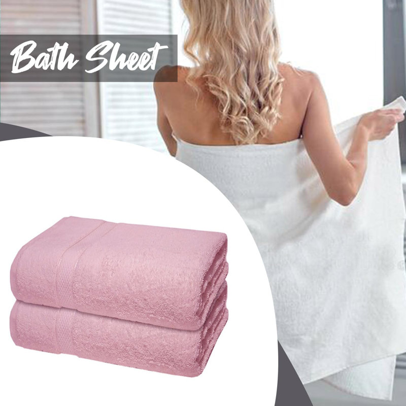 Nayim Turkish Cotton Bath Sheet, Pink