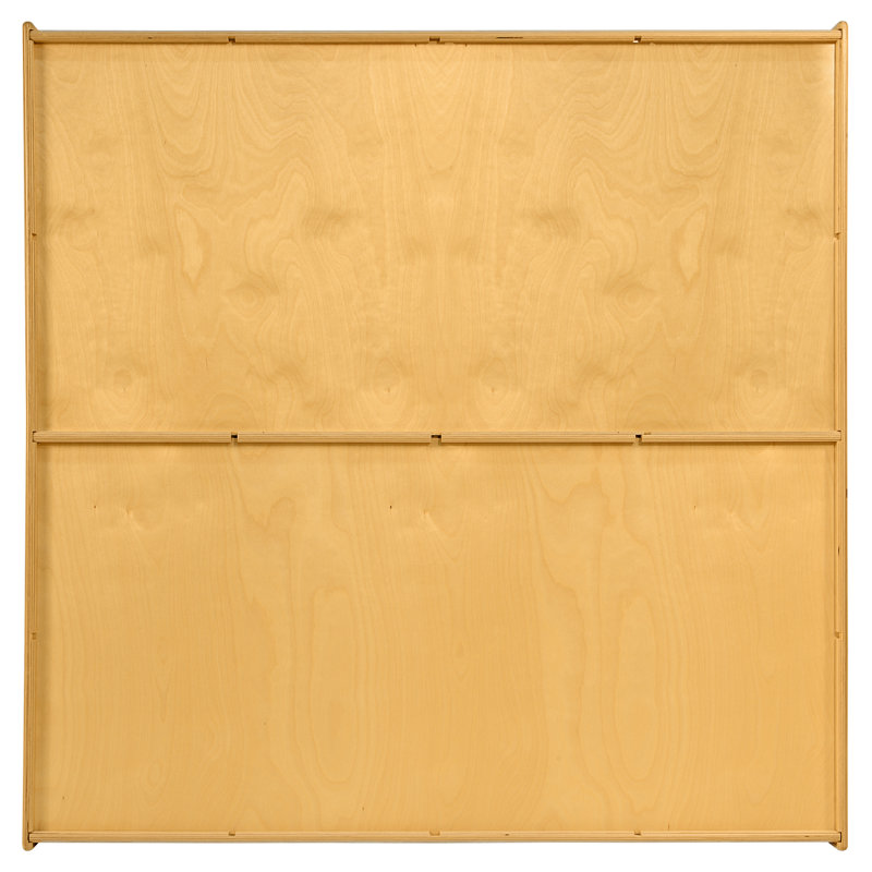 Natural Baltic Birch 16-Cubby Kids Storage Organizer