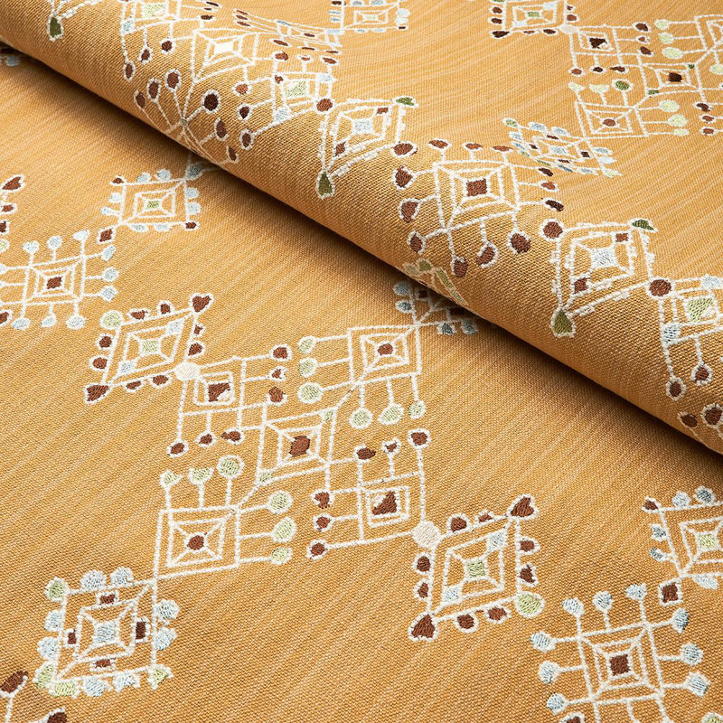 Tissu de broderie Kalindi, Safran