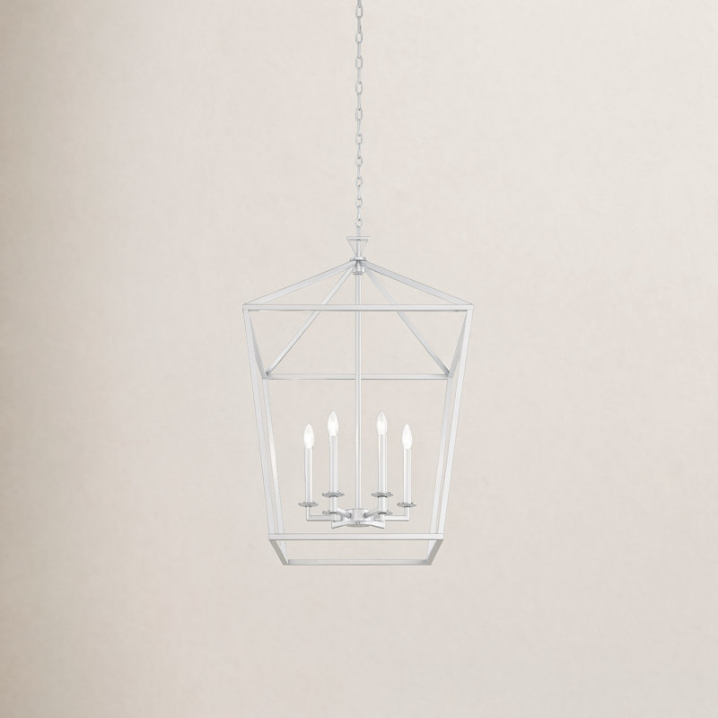 Hastings 6-Light Chandelier, Nickel satiné