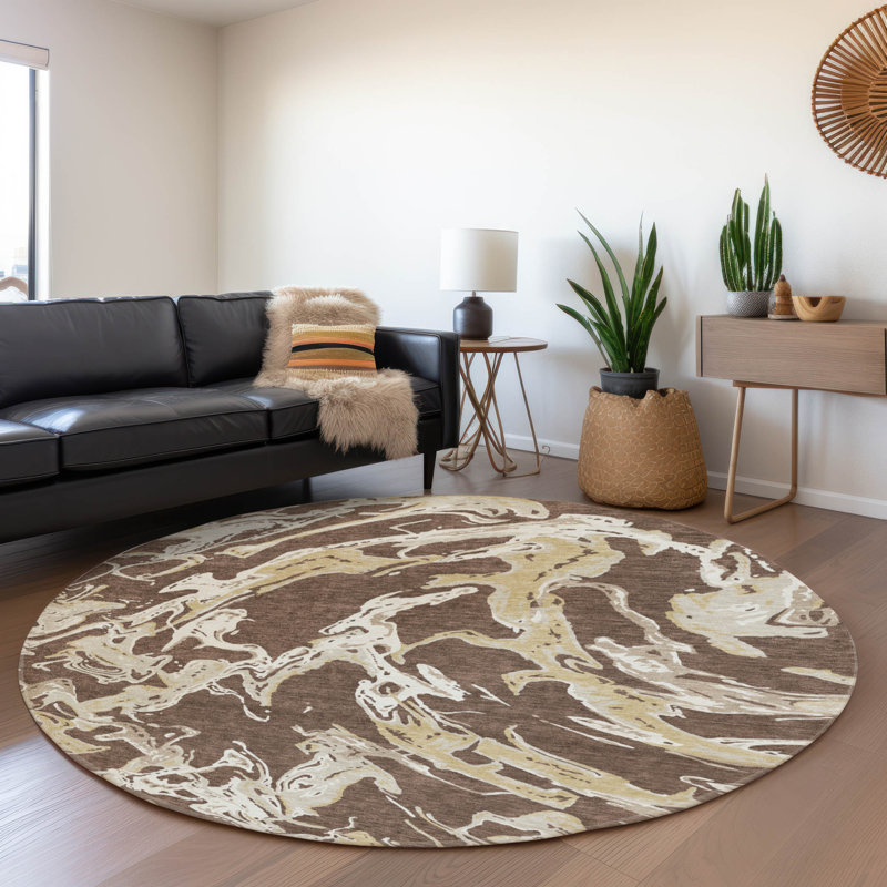 Tapis de qualité supérieure Corum AMF1035, Rond 8 pi