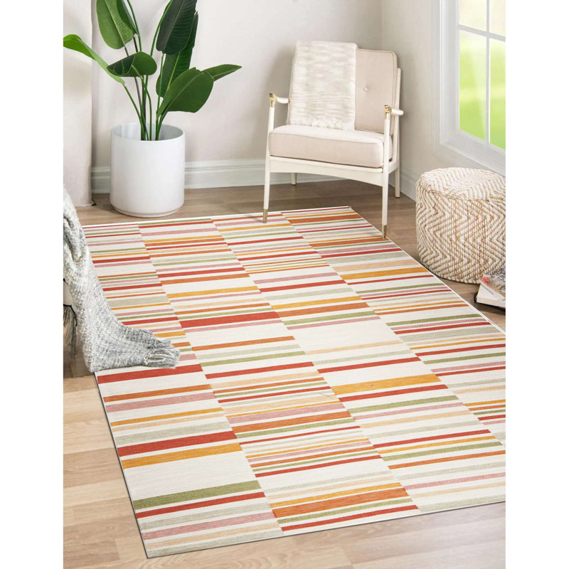 Bentzel Indoor/Outdoor Area Rug, Rectangle 7'10" x 9'10"