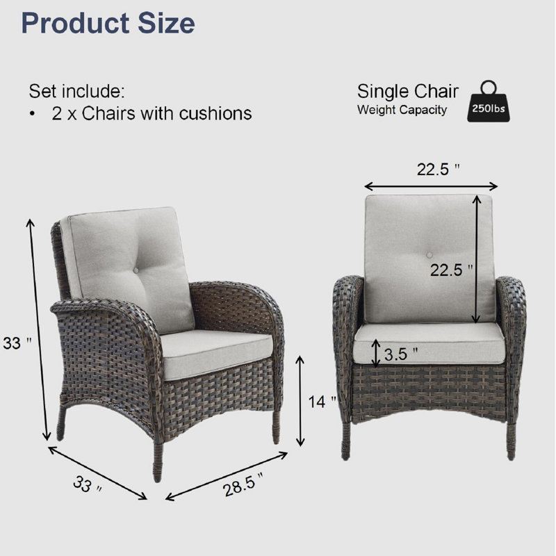 Chaise de patio avec coussins, Beige