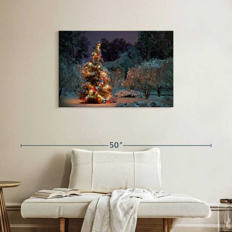 Arbre illuminé, H 24 po x l 36 po