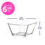 Bol en verre transparent de 10 oz
