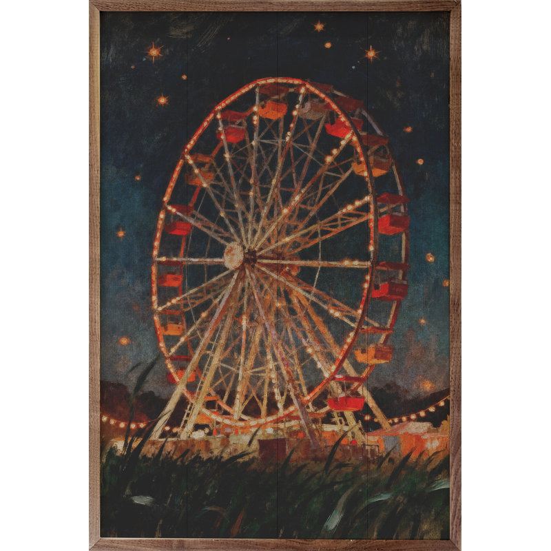 Nighttime Ferris Wheel, H 8 po x l 5 po