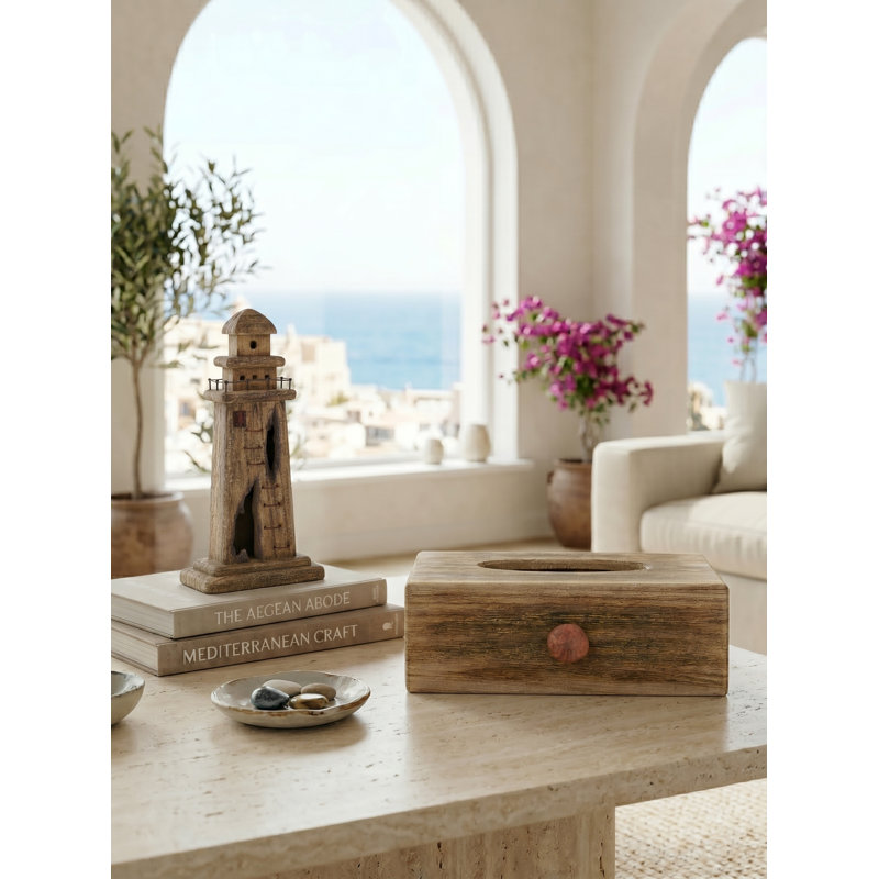6.5x3x12" Lighthouse Decor
