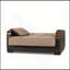 Causeuse convertible rembourrée avec rangement, brun-271963405-271963406