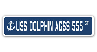 Dolphin Agss 555 Street Sign Heavy Duty Plastic 6" X 24"