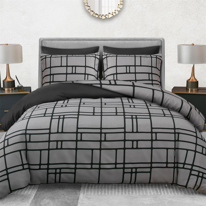 Reaf Duvet Cover with Pillow Shams