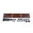 Helbert 3 Tier Staggered Rustic Inductrial Pipe Wall Shelf