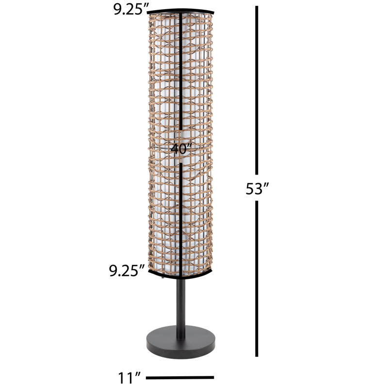 Lampe sur pied colonne 53 po Kallie