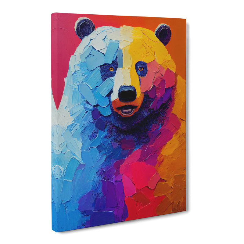 Bear Vol.3 - Wrapped Canvas, 50cm H x 35cm W x 3cm D