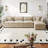 Modern Chenille Loveseat Sofa Couch With Ottoman-506217870-506217868