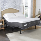 ComforPedic from Beautyrest Medium Gel Memory Foam Mattress with Adjustable Base