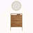 Wall-Mounted Shoe Cabinet With Mirror