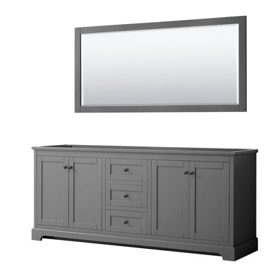 Avery 79'' Double Bathroom Vanity Base Only