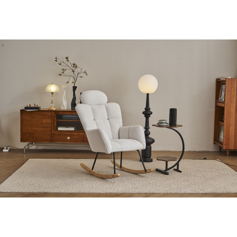 Fauteuil oscillant rembourré Teddy
