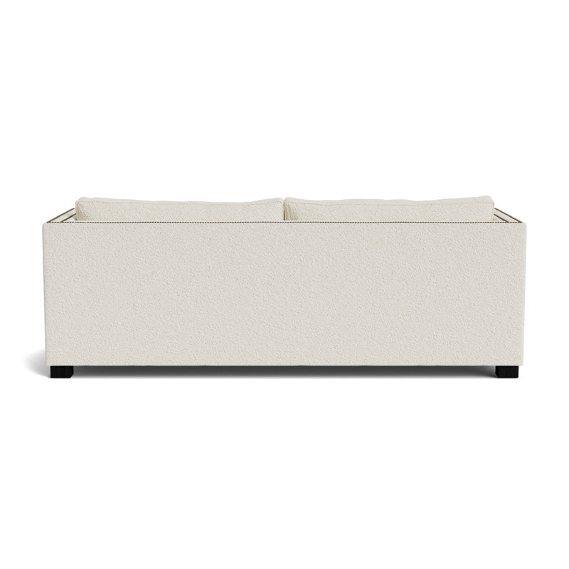 Keaton With Nails 84 Sofa, Antique Brass, Berber - Cream, Black