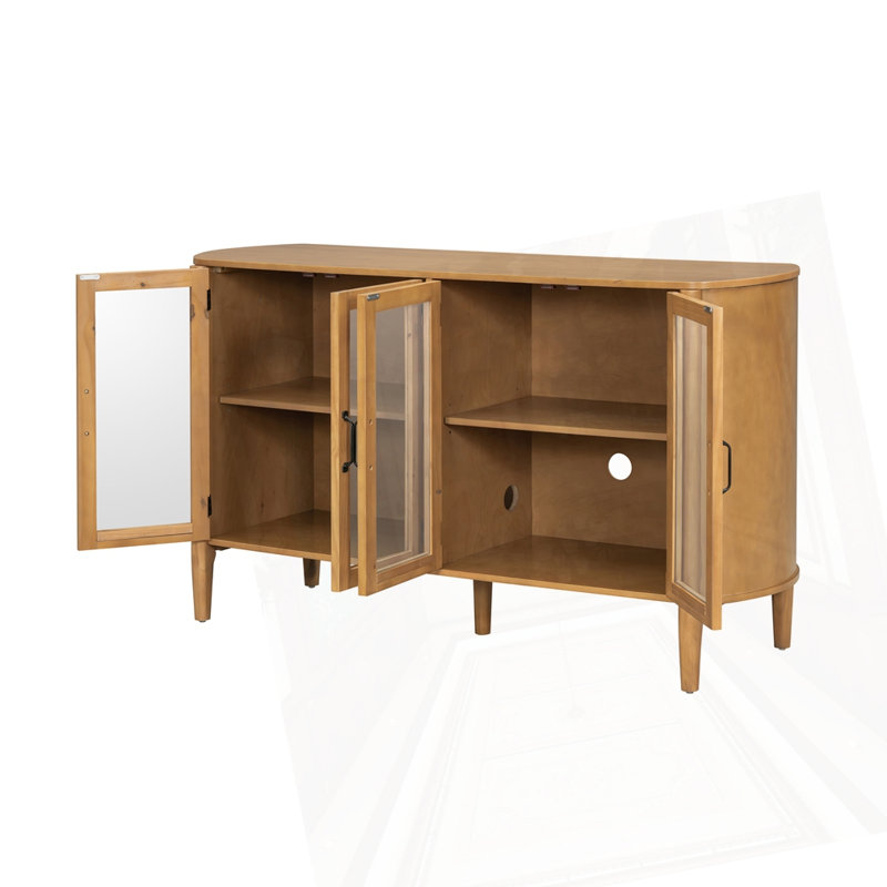 Armoire de rangement avec 4 portes, Blanc