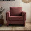 Fauteuil d'appoint rembourré à accoudoirs carrés-1026275938