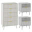 Ensemble de chambre à coucher 3 pièces (1 commode + 2 tables de chevet)-749548671