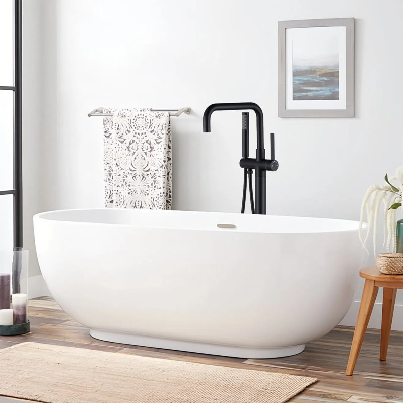 Single-handle Freestanding Tub Faucet With Hand Shower In. Matte Black, Matte Black
