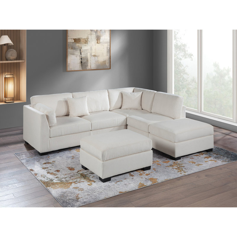 Canapé modulaire contemporain, Beige