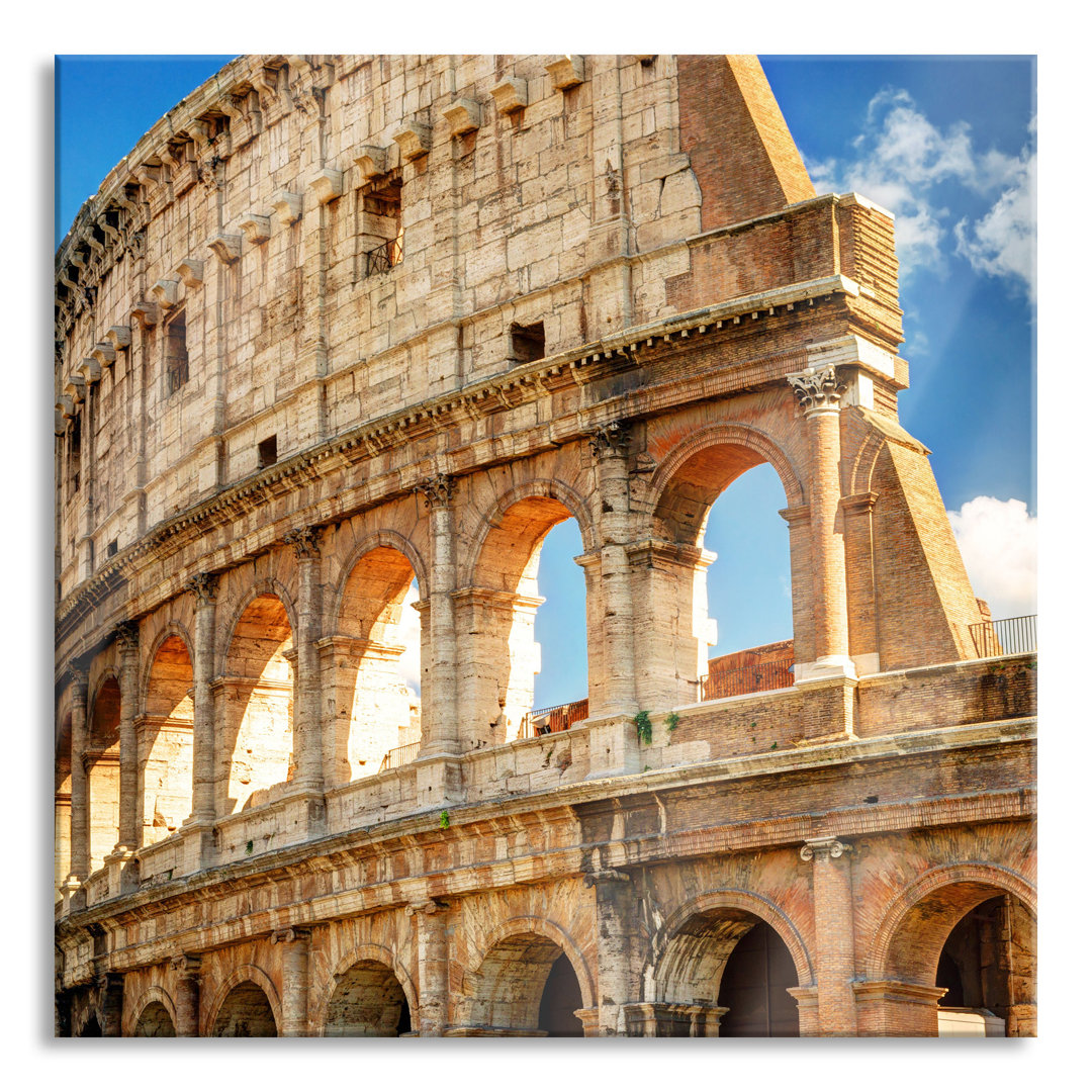 Ungerahmtes Foto auf Glas "Colosseum in Rome"