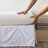 French Linen Wrap Around Bed Skirt with Pleated Corner Drop-135111430-135111427-135111426