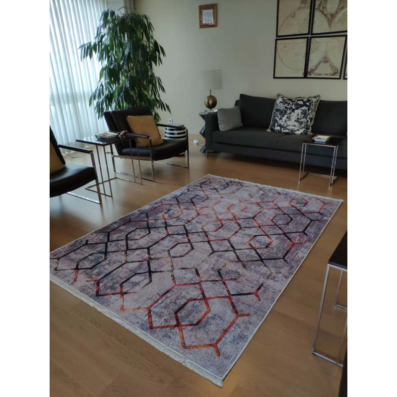 Tapis Matarranz avec envers antidérapant, Carré 2 pi 7 po
