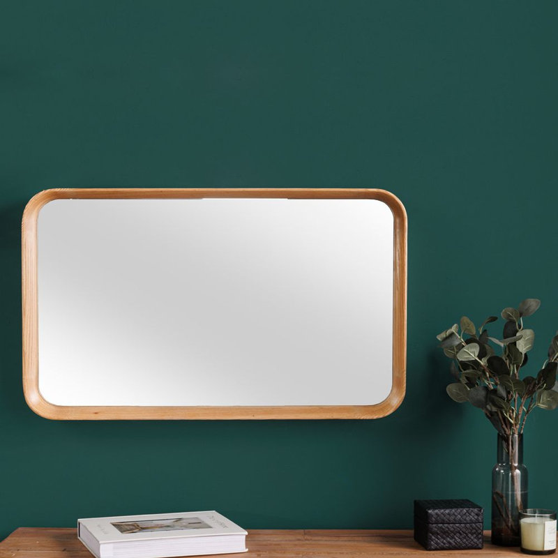 Leeman Solid Wood Rectangle Wall Mirror