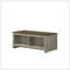 Table basse moderne avec tablettes ouvertes pour un rangement polyvalent et un attrait élégant