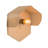1-Light Plug-In Tan Flush Mount