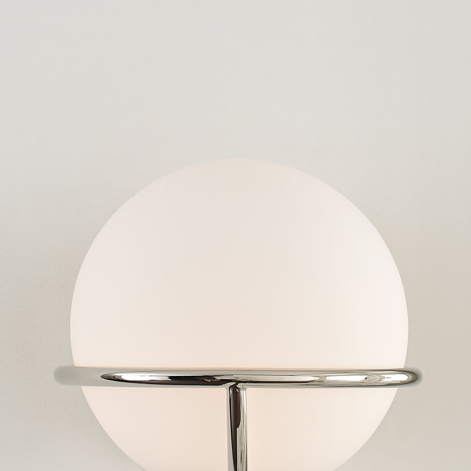 Adrika Single Light Glass Dimmable Armed Sconce, Polished Nickel