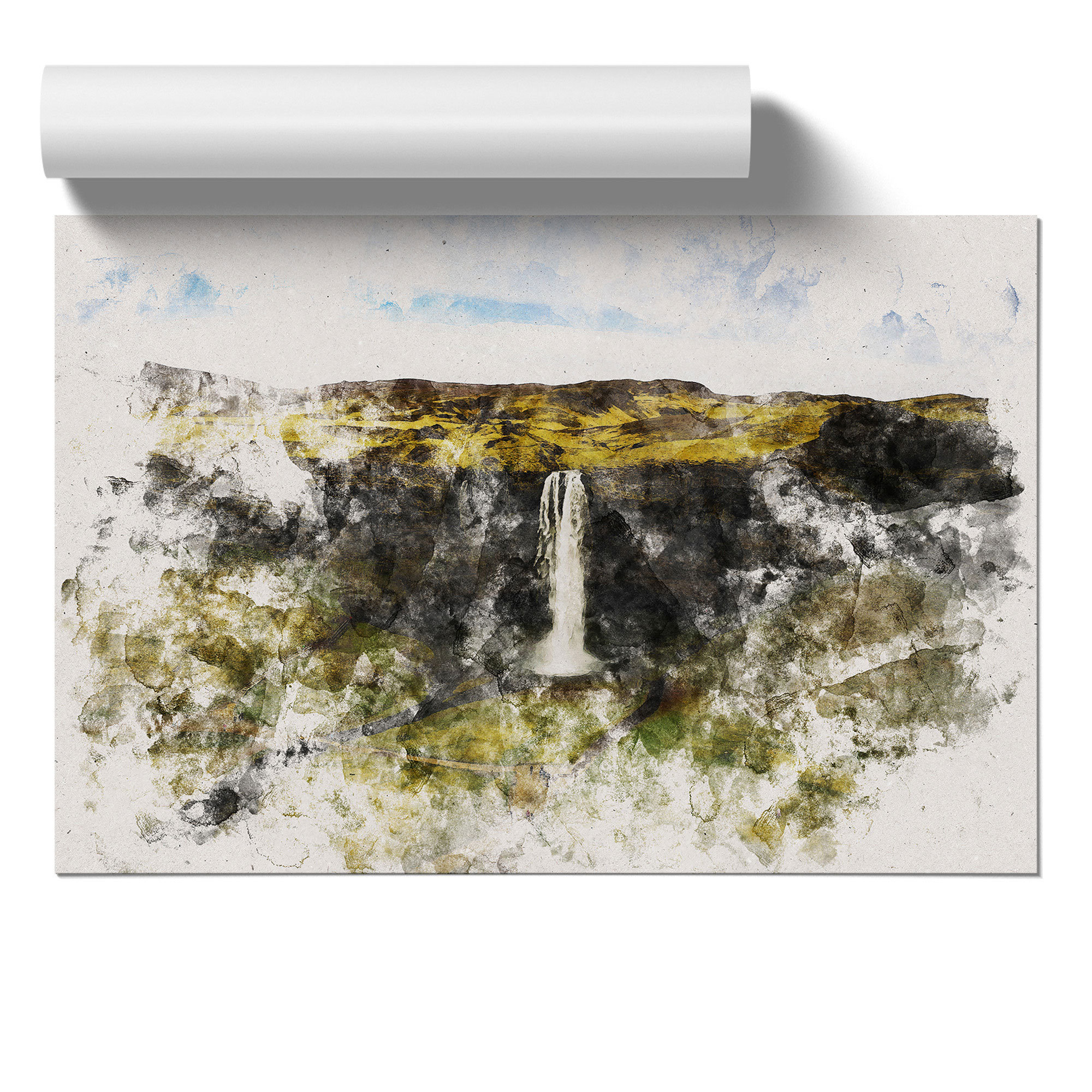 East Urban Home Seljalandsfoss Waterfall in Iceland Vol.1 - Unframed ...