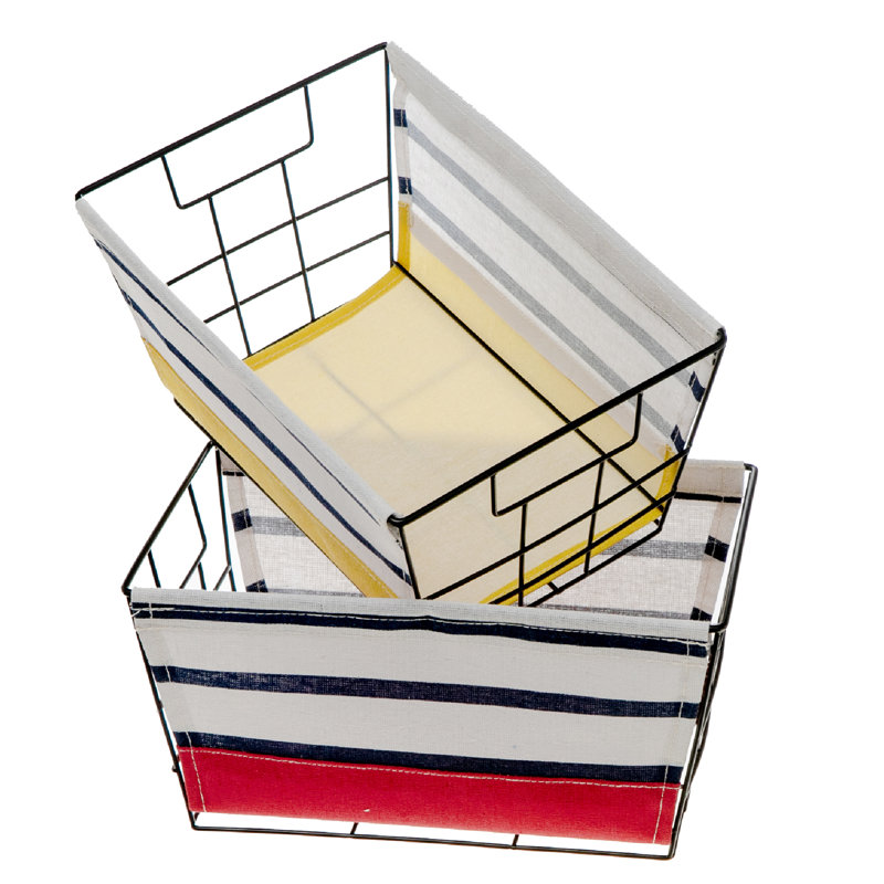 IH Casadécor Canvas Decorative Basket