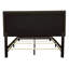 Mobilier de chambre pour grand lit gris anthracite, pieds en bois massif noir, garniture cloutée en métal classique, grand lit transitionnel gris anthracite, décoratif-806543094-806543099
