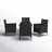 Alyah 4 - Person Patio Dining Set with Round Table , Cushions Included