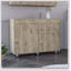 Armoire utilitaire Orion, un tiroir, une porte double - blanc / Macadamia
