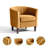 Torrence Upholstered Barrel Chair with Ottoman-900047570