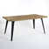 Shivani 5-Piece Modern Dining Set With Rectangular Wood Grain Table And 4 Upholstered Dining Chairs