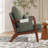 25.4'' Wide Classic Upholstered Solid Wood Armchair with Side Storage Pocket-100749466
