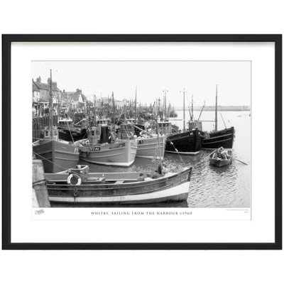 Whitby, Sailing From The Harbour C1960 by Francis Frith - Single Picture Frame Print