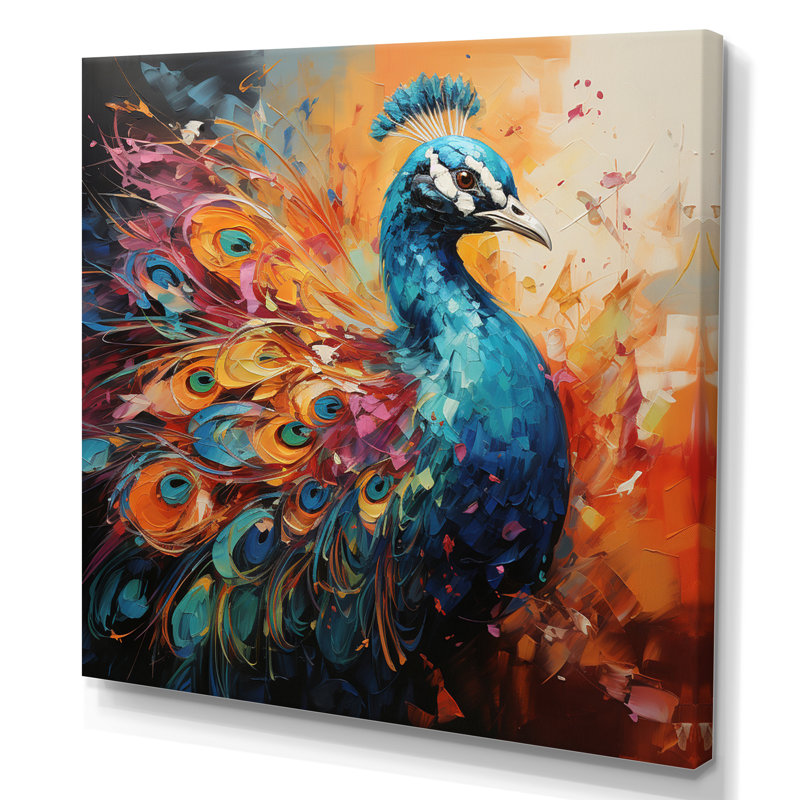 Keevon Peacock Expressionist Portrait I - reproduction, Toile tendue, H 36 po x l 36 po x P 1,5 po