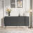 63" Modern Sideboard with 5 Stable Legs and 4 Adjustable shelves ,Buffet Cabinet for Entryway Dining Room or Living Room-1146200346