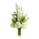 Delphinium, Hydrangea and Fern Floral Arrangement in Tall Glass Vase
