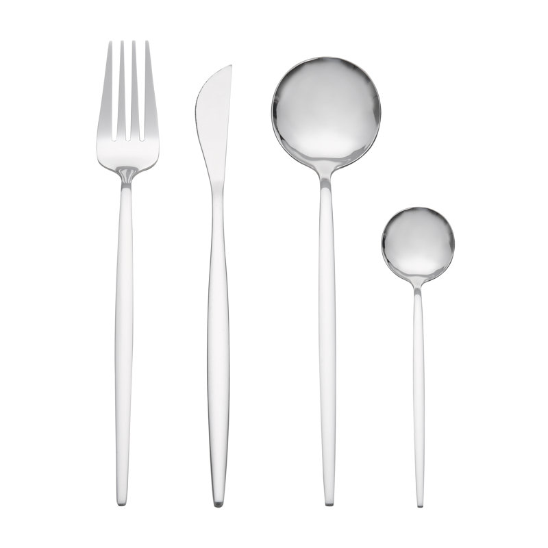 24-Piece Stainless Steel Flatware Set, Service for 6 – Elegant Dining Essentials for Weddings, Banquets & Everyday Meals